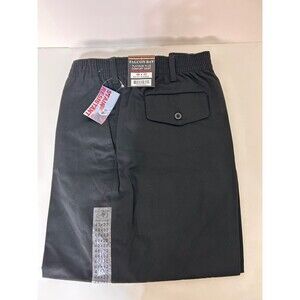 NWT Falcon Bay Men size 48X32 Full Elastic Waist Pants Stain resistant Black y